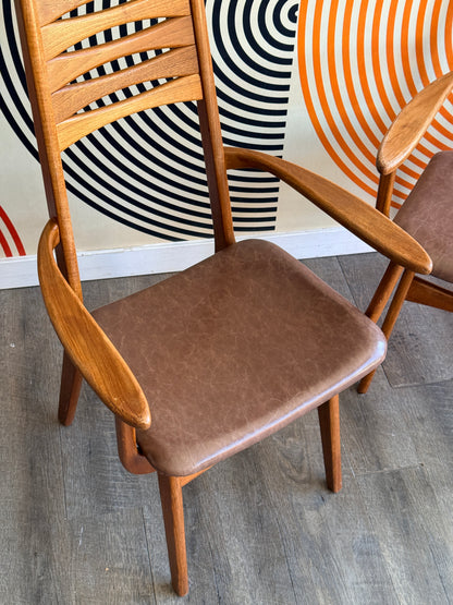 Pair of Danish Teak Dining Chairs