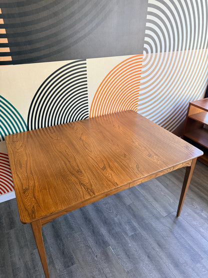 Vintage Fruitwood Dining Table with Two Leaves