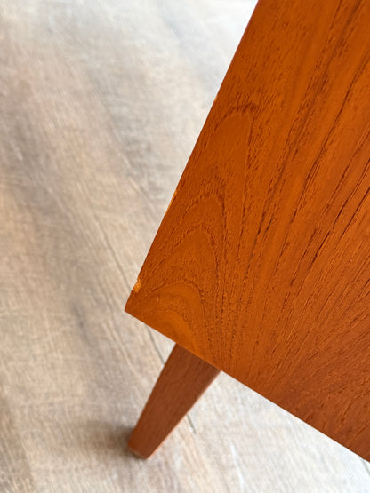 Vintage Mid-Century Teak Cabinet on Solid Walnut Legs