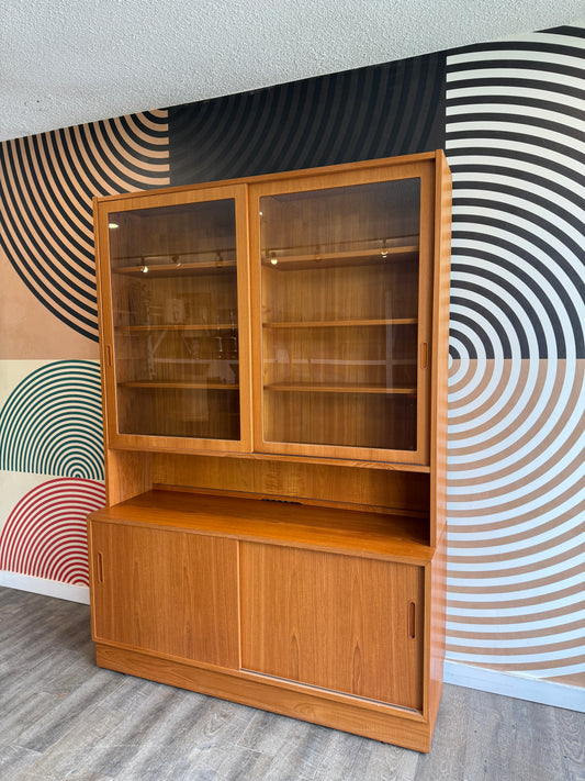 Danish Teak Sideboard and Hutch by Hundevad