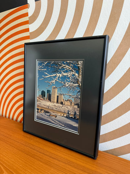 Framed Edmonton Skyline Print