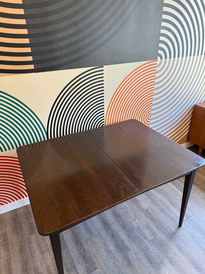 Vintage Rectangular Dining Table with 1 Leaf