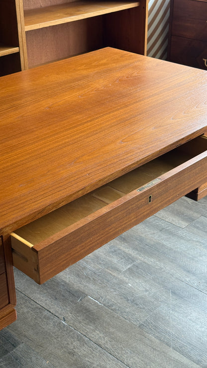 Arne Wahl Iversen Danish Teak Executive Desk