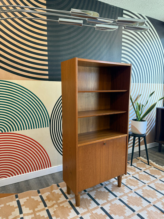 Danish Teak Cabinet with a Drop-down Door