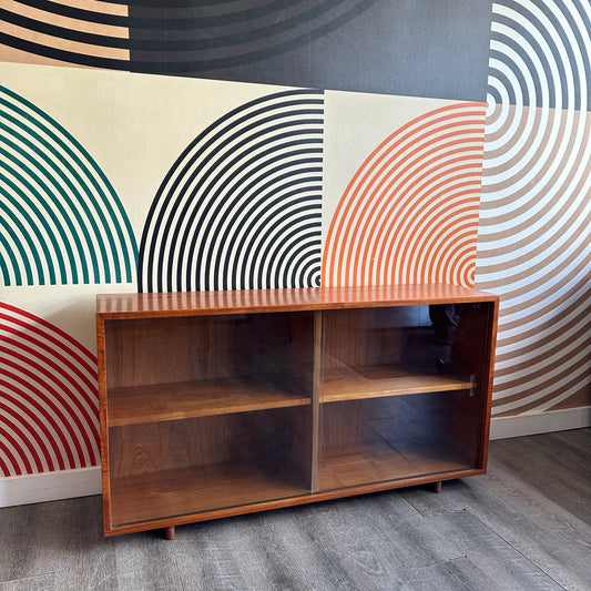 Vintage Teak and Glass Cabinet