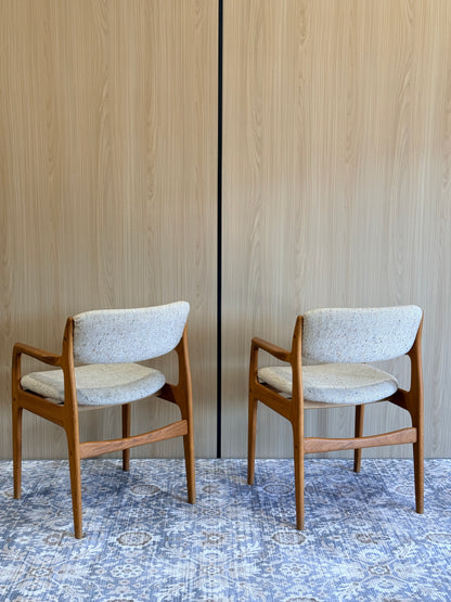 Pair of Teak Dining Armchairs by Benny Linden