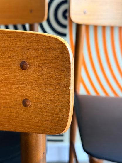 Set of 4 Vintage Danish Teak Dining Chairs