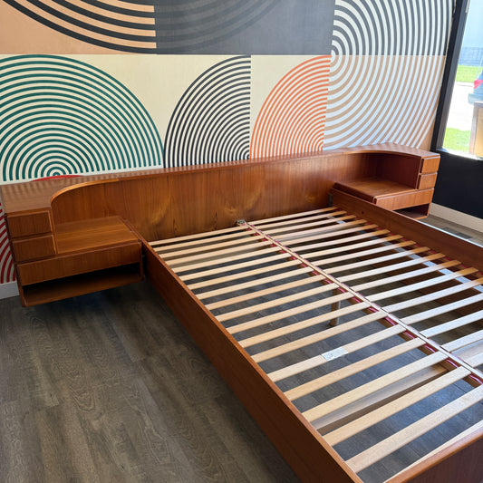 Danish Queen Size Teak Bedframe by Komfort