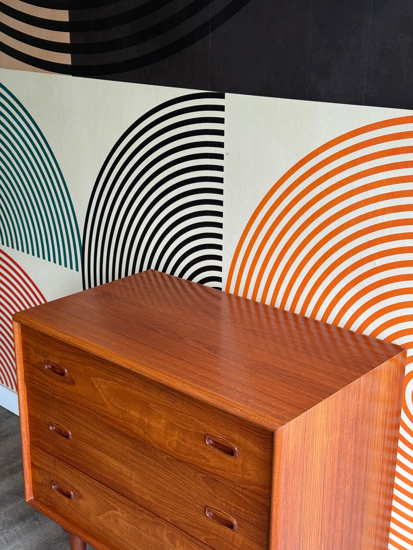 Vintage Teak Chest Of Drawers