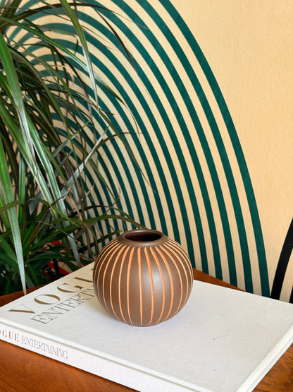 Vintage Mid-Century German Wormser Terra-Sigillata Pottery Vase