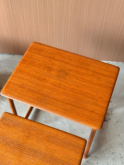 Vintage Teak Nesting Tables by Rasmus Solberg,Norway