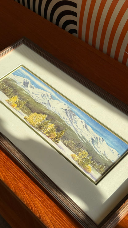 Vintage Limited Edition Mountain Landscape Print