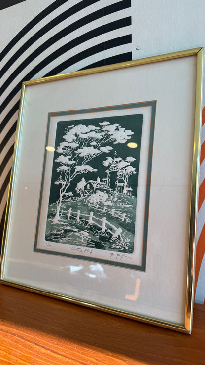 Vintage “Country Road” Limited Edition Print