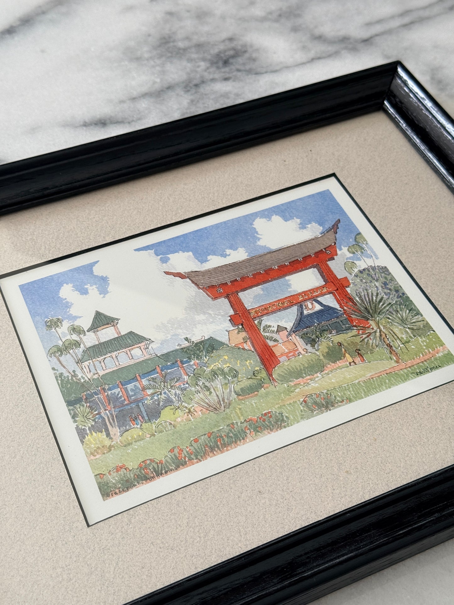 Vintage Davis H. Jones Framed Print, #GB8