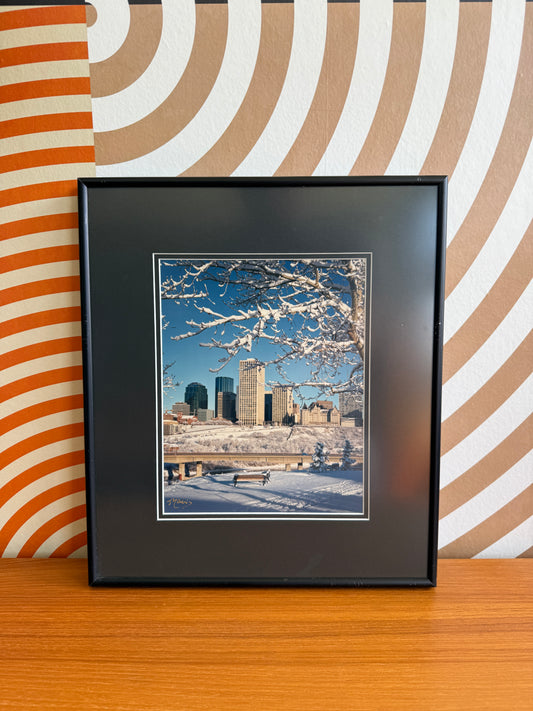 Framed Edmonton Skyline Print