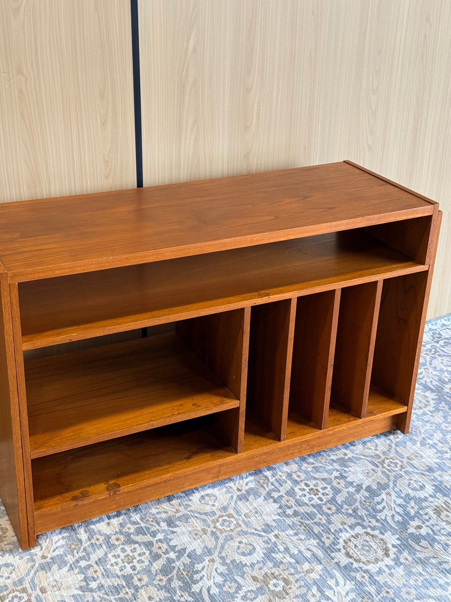 Vintage Teak Pull-out Media Cabinet