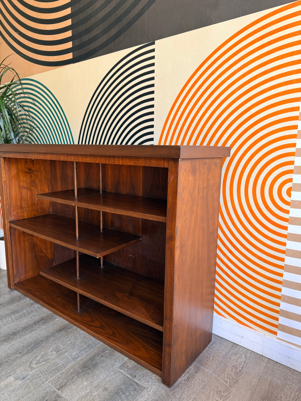 Vintage Walnut Bookcase