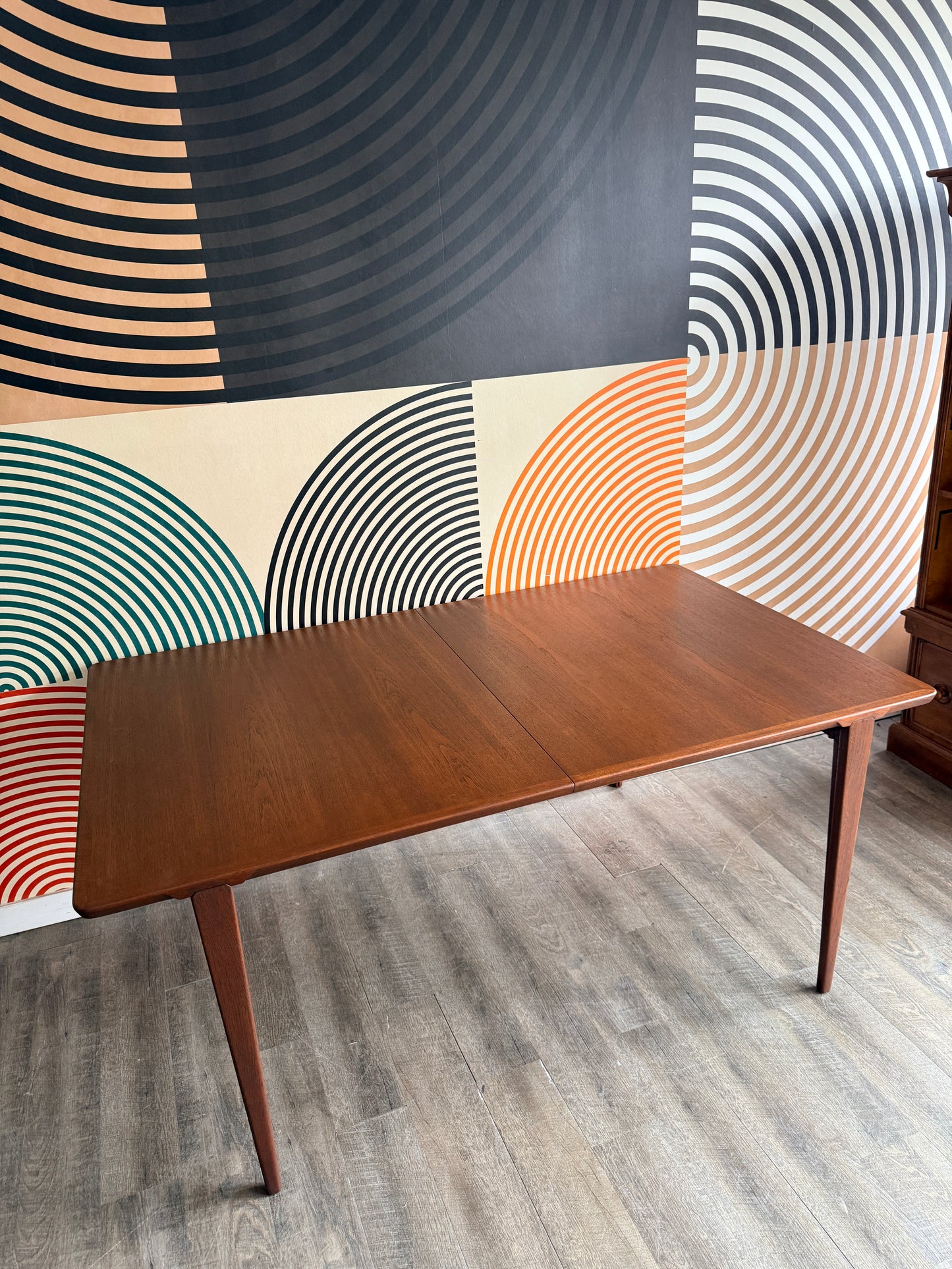 Midcentury Modern Teak Dining Table by Henry Rosengren Hansen for Brande Møbelindustri, Denmark