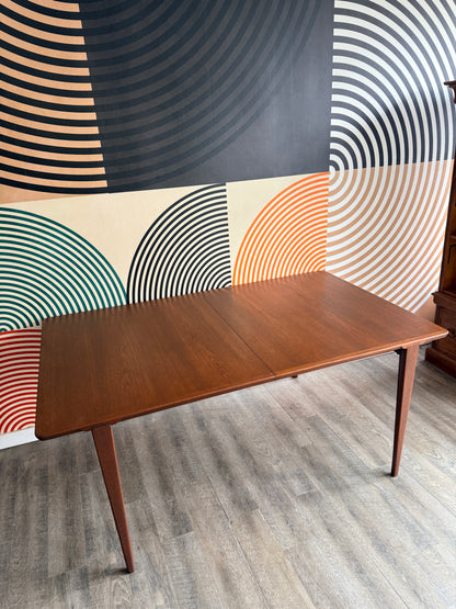 Midcentury Modern Teak Dining Table by Henry Rosengren Hansen for Brande Møbelindustri, Denmark