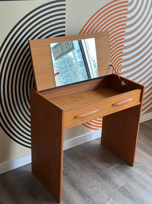 Vintage Teak Vanity Table