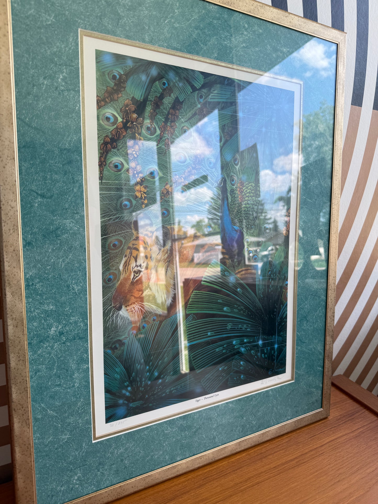 “Tiger – Thousand Eyes” Limited Edition Print by J. Sovak (1990)