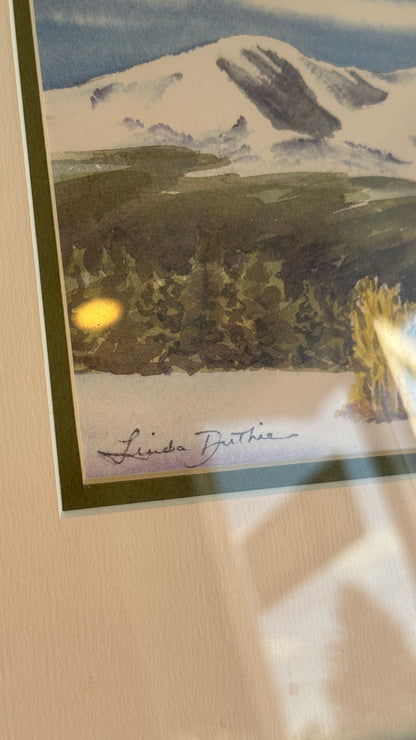 Vintage Limited Edition Mountain Landscape Print