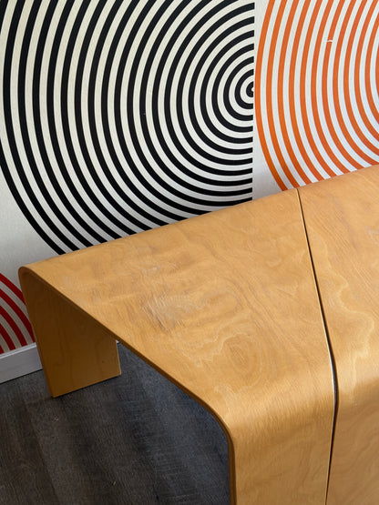 Pair of Stressless Bentwood Tables
