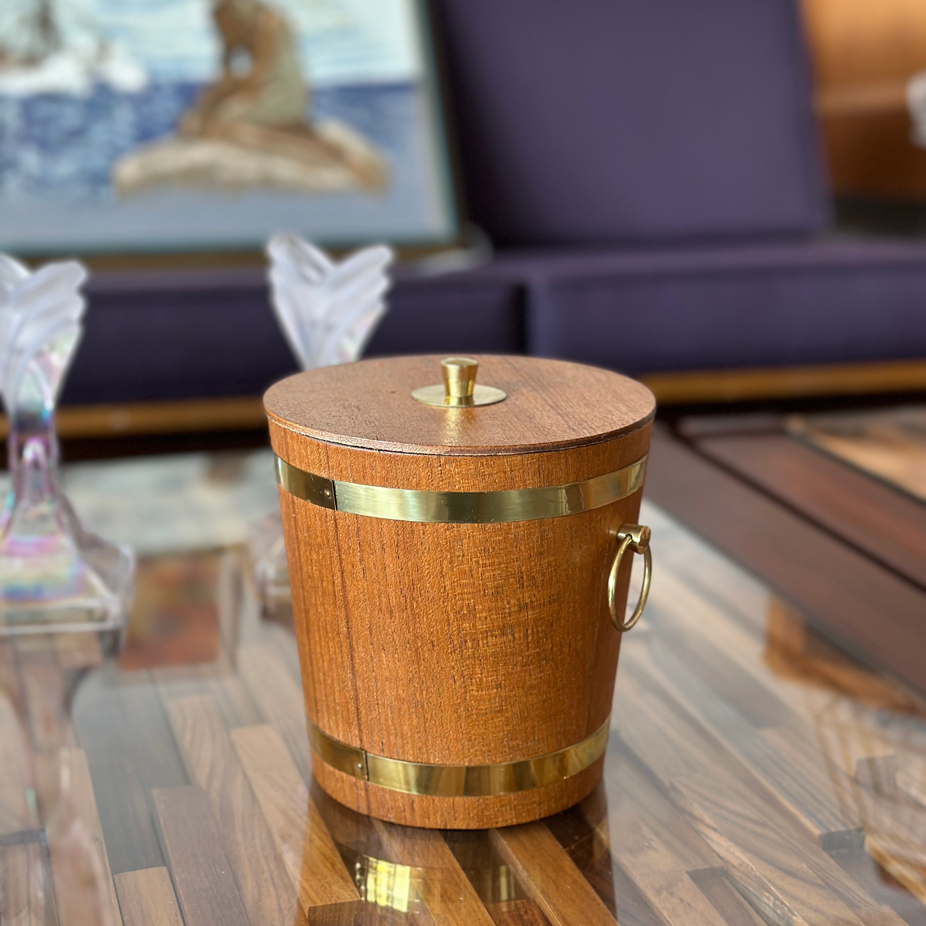 Teak ice sale bucket