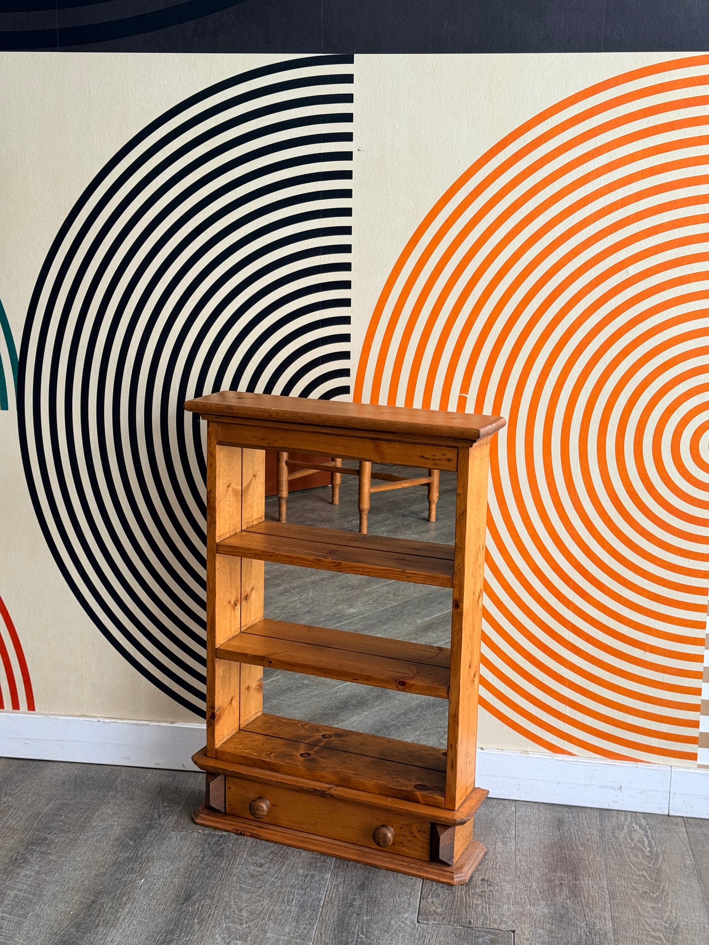 Vintage Pine Hanging Shelf