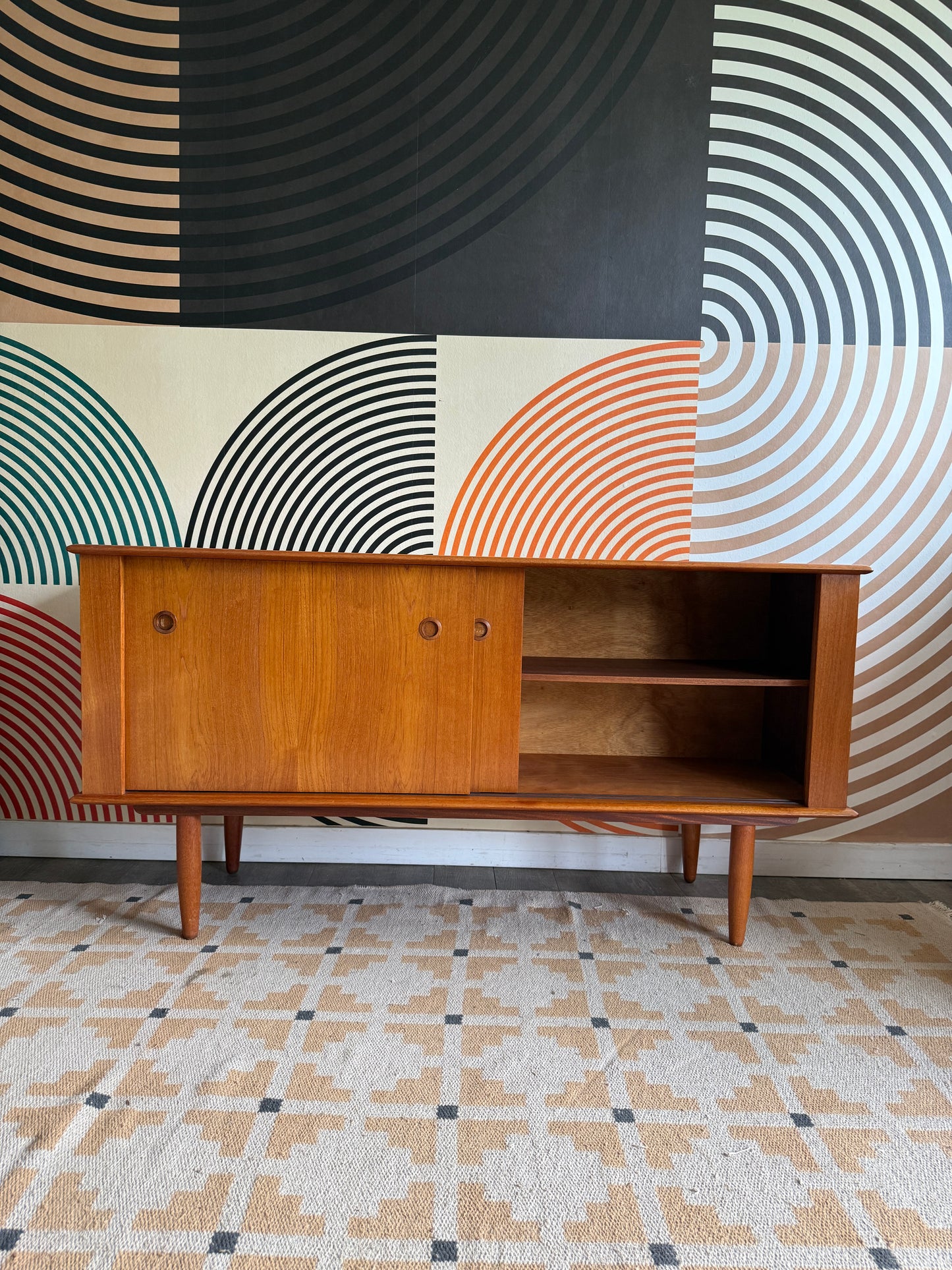 Mid-Century Modern Teak Credenza