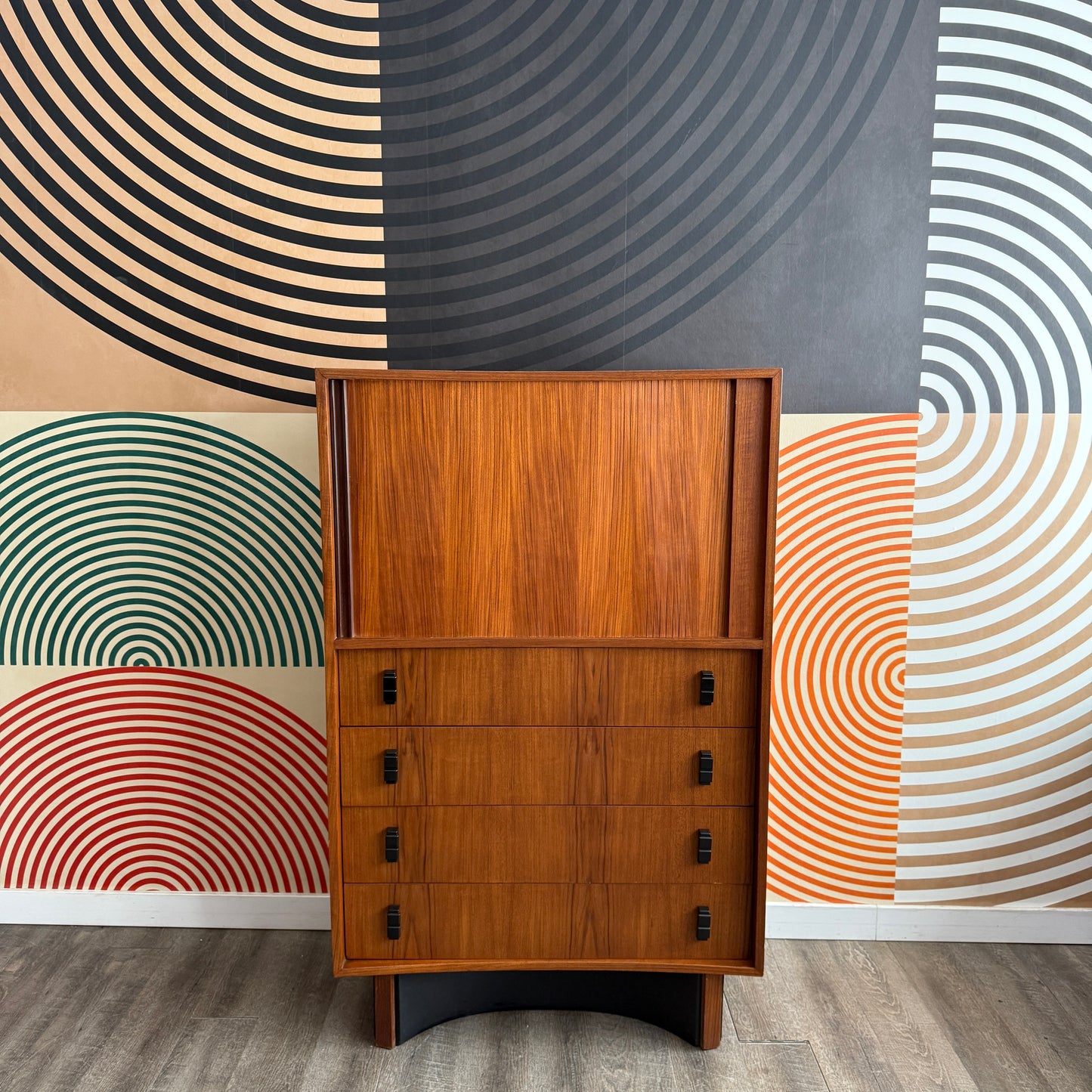 Vintage RS Associates Teak Tallboy