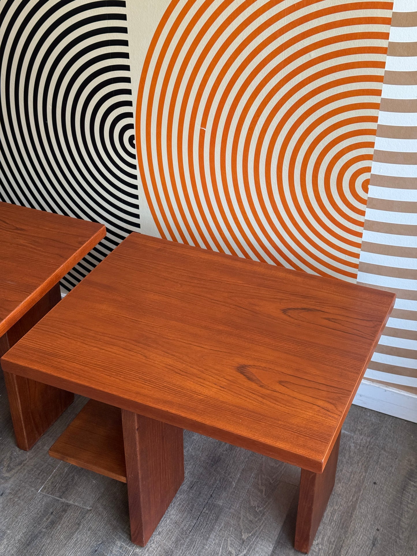 Pair of Teak Side Tables