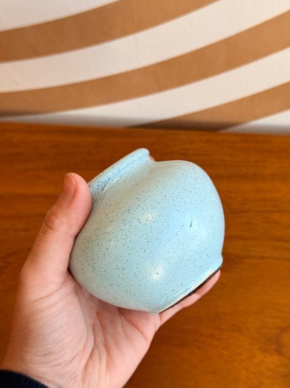 Mini Vintage Robin’s Egg Blue Vase