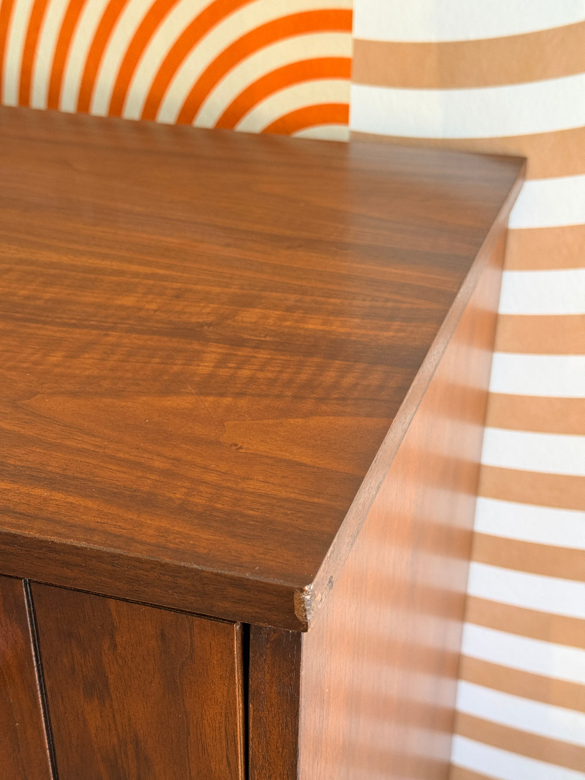 Vintage Walnut 9 Drawer & Tallboy Set