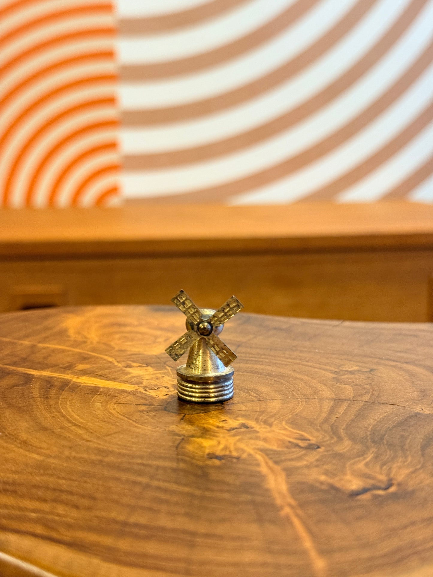 Vintage Miniature Brass Windmill