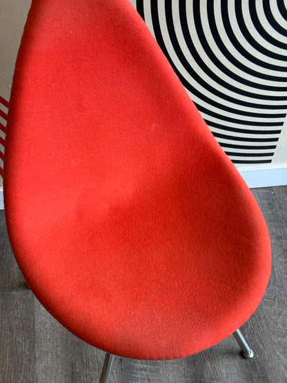 Red-Orange Drop Chair (Replica)