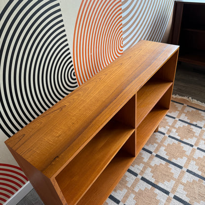 Compact Vintage Teak Bookcase