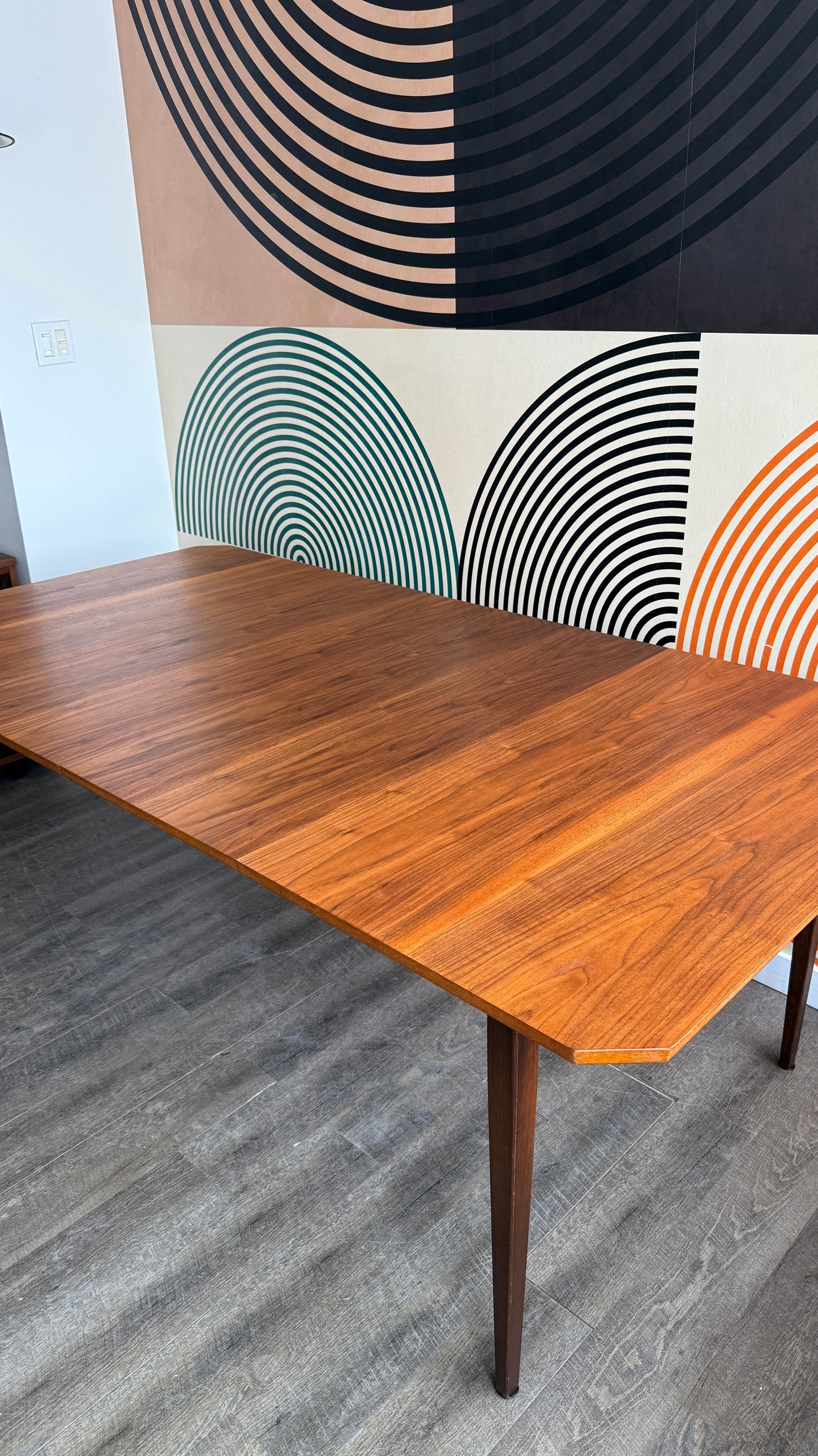 Vintage Extendable Walnut Dining Table