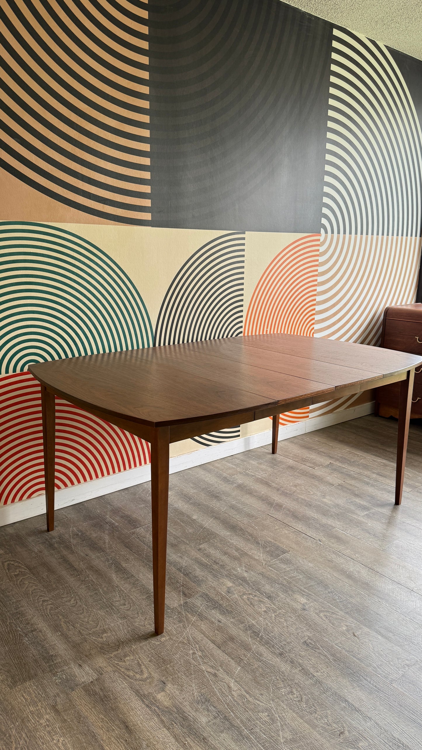 Vintage Walnut Extendable Dining Table