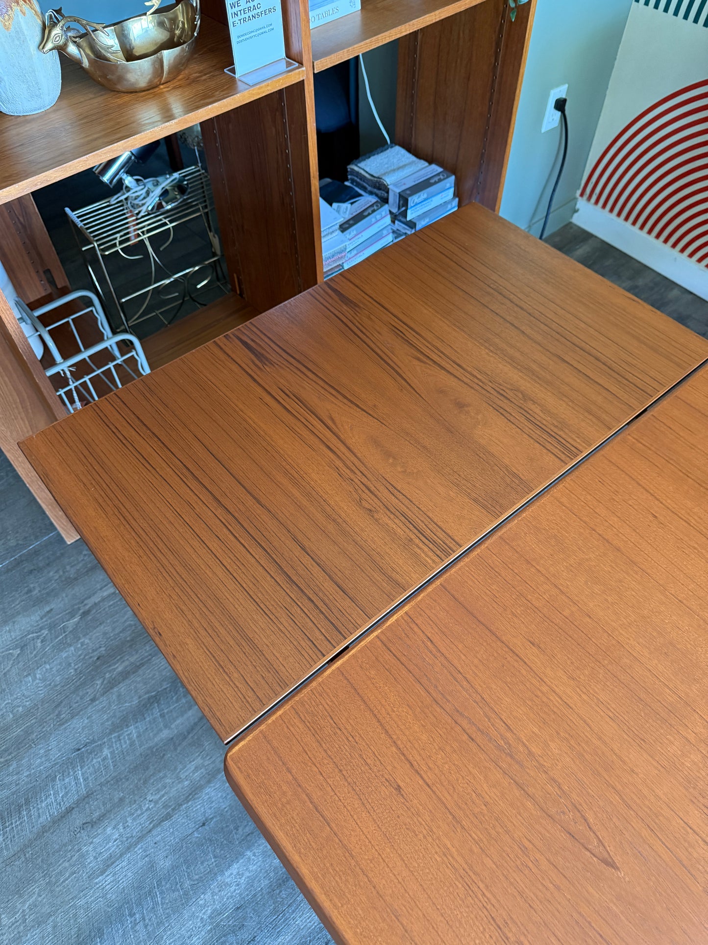 Danish Teak Draw Leaf Expanding Dining Table Henning Kjærnulf for Vejle Stole