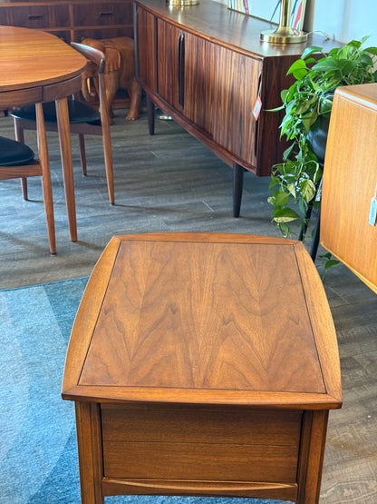 Vintage Walnut Deilcraft Side Table with a Drawer