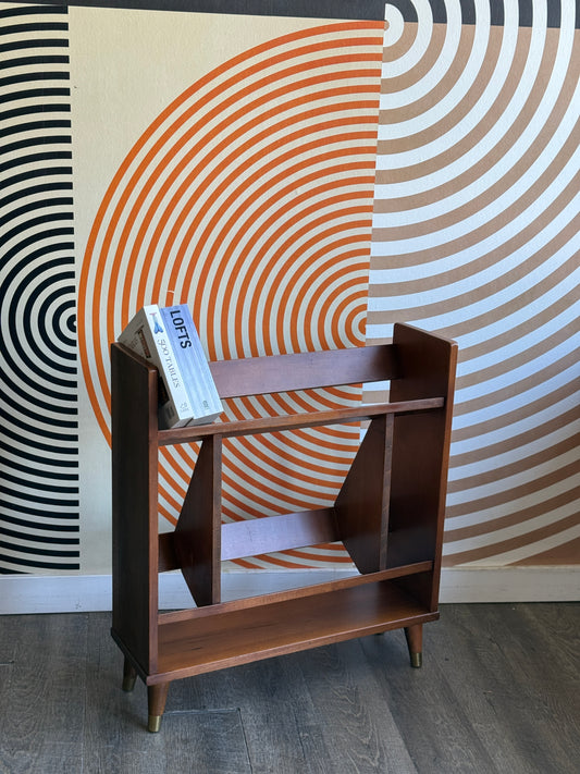 Vintage Walnut Bookshelf