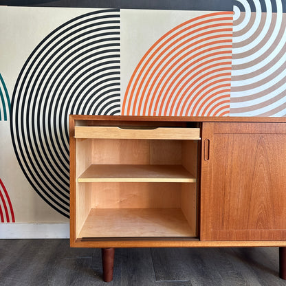 Petite Danish Teak Sideboard by Hundevad Furniture