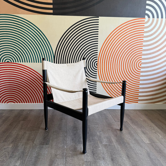 Mid Century Modern Erik Worts for Niels Eilersen Safari Chair