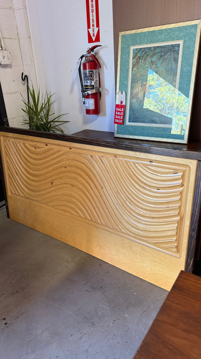Wavy Wood Queen Headboard