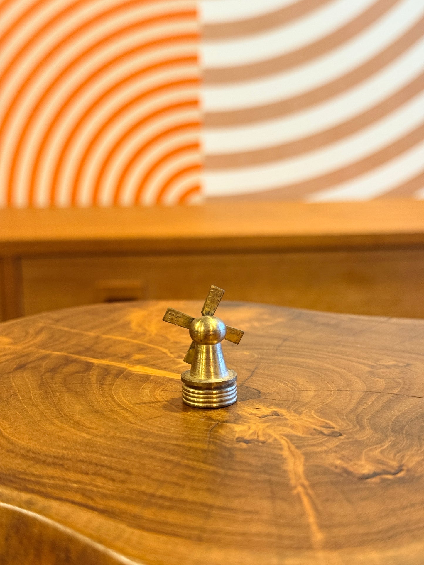 Vintage Miniature Brass Windmill