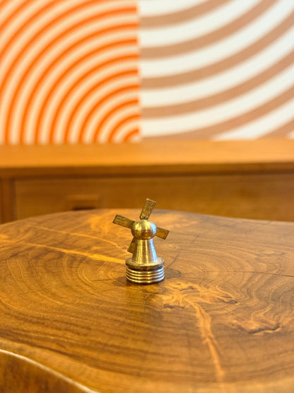 Vintage Miniature Brass Windmill