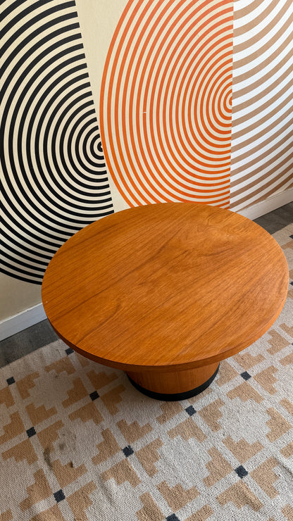 Vintage Round Teak Coffee Table
