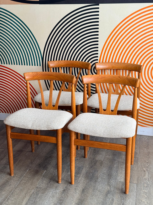 Set of 4 Teak Dining Chars