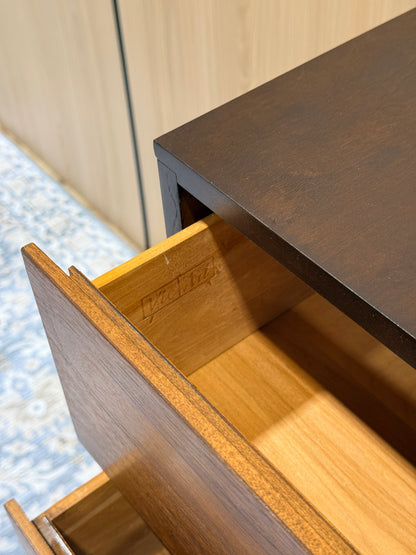 Vintage Walnut Tallboy Dresser